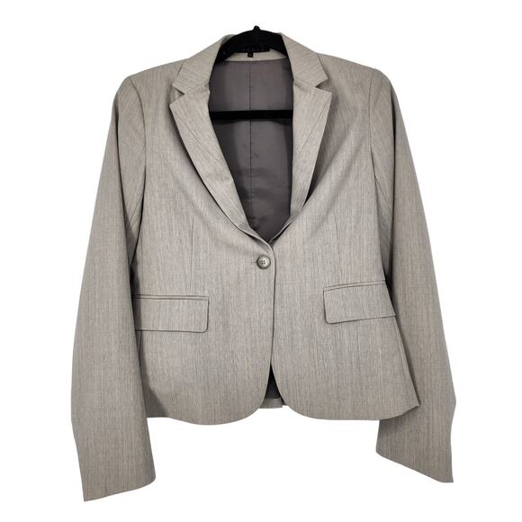 Theory Women's Wool Notched Collar One Button Career Professional Blazer Size 6 - Picture 1 of 5